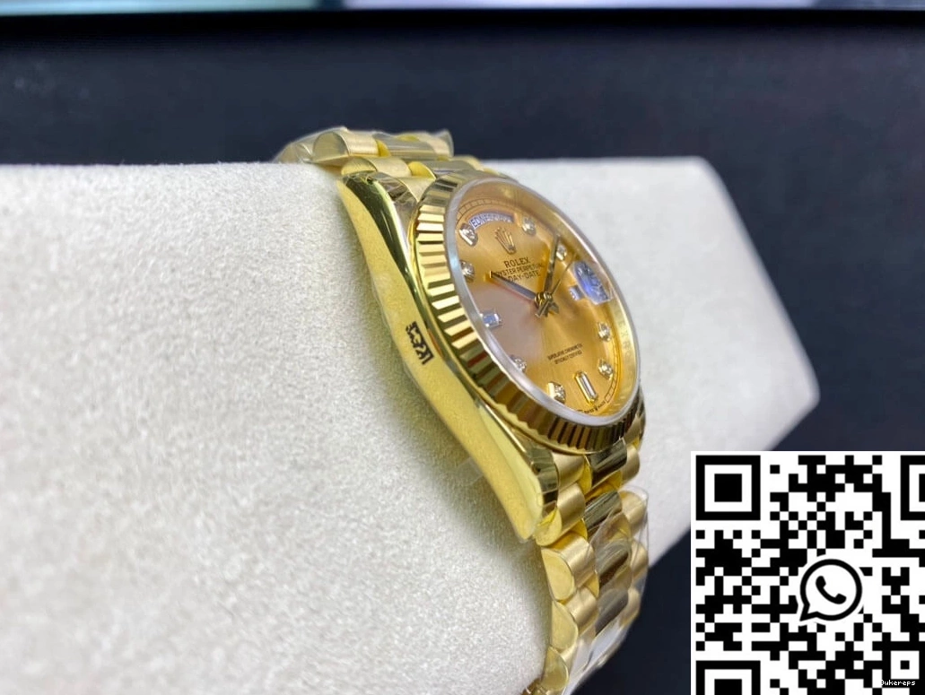 Factory M128238-0008 Dial 1019 Day-Date Gold Yellow Champagne EW Efficient Rolex 0718
